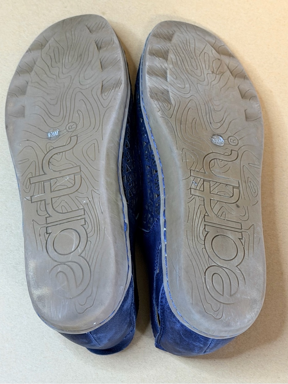 Earth Spirit Blue Mary Jane Casual Shoes Adjustable Strap Faux Leather Womens 9. - Picture 7 of 8